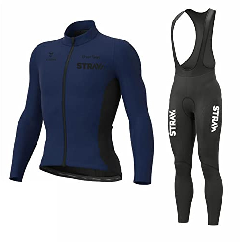 Tuta Abbigliamento Ciclismo Da Uomo Inverno Termico, Invernale, Squadre Professionali Con Imbottiti In 3D Gel Traspirante E Ad Asciugatura Rapida
