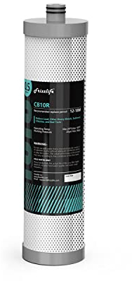 Frizzlife CB10R Cartucho de filtro de repuesto para DW10, DW10F, TW10, TW10F