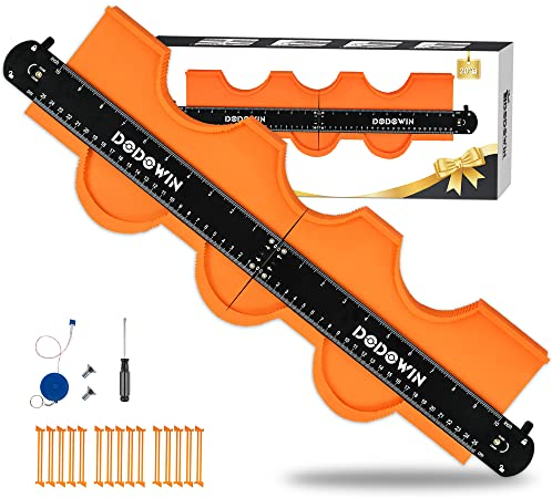 DODOWIN Konturenlehre Verbindbar Groß, Laminat Schablone, Konturenlehre Mit Feststeller, Weihnachtsgeschenke für Männer, Geschenk für Papa Opa Weihnachten, Gadgets Adventskalender 2025 Männer