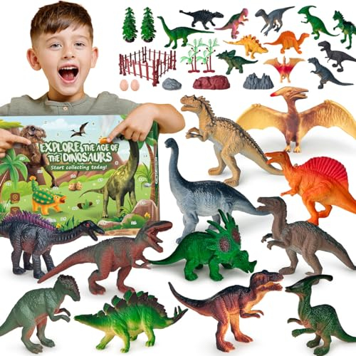 Dinosaurier Spielzeug ab 3 4 5 6 7 8 Jahre Junge,Mini Dinosaurier Figuren Kinderspielzeug ab 3-6 Jahre Geschenk Junge 3-12 Jahre Autismus Spielzeug Kindergeburtstag Gastgeschenke Partyspiele Kinder