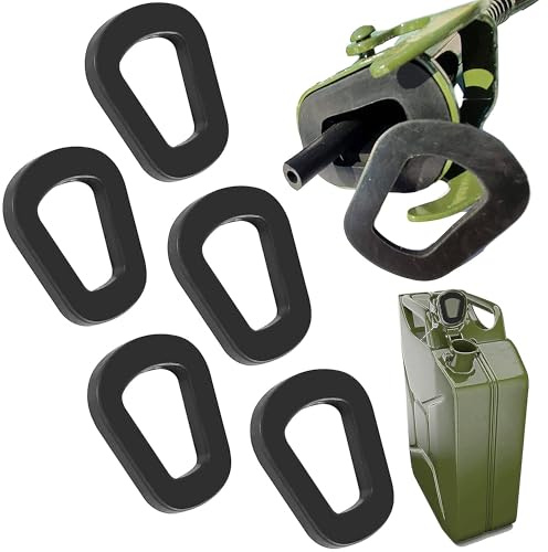 ANBOO 5 guarnizioni in gomma per tanica di ricambio, per taniche da 5, 10, 20 litri, di colore nero