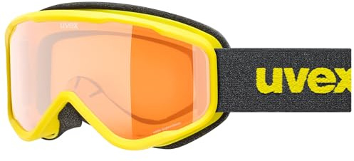 uvex speedy nova - Gafas de esquí para niños - filtro categoría 2 - tintadas para realzar el contraste - yellow sl/lasergold - one size