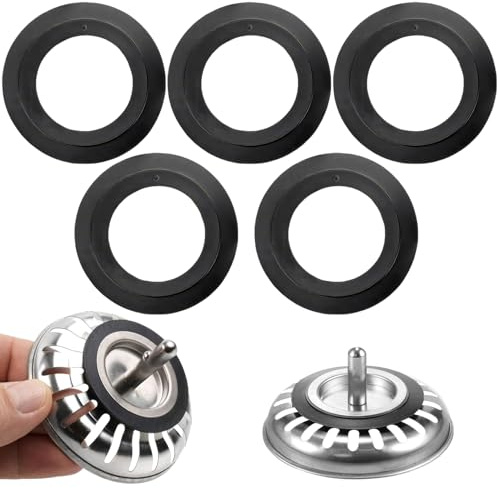 ELNX Lot de 5 Joints toriques en Caoutchouc pour Bouchon d'évier Franke Blanco pour Filtre à Panier 78 79 80 82 83 mm Accessoires de Remplacement pour évier de Cuisine et buanderie