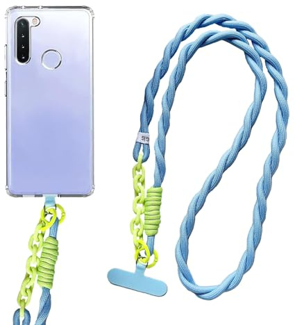 Diyxisk Handyband Universal 60CM Verstellbar Handyband zum Umhängen aus doppeltem Nylon-Seil Kompatibel mit jedem Handy und Smartphone für Elternschaft, Urlaub, Outdoor, Reisen