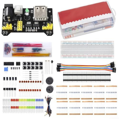 830 Breadboard with Essential Components for Arduino R3 Potentiometers, Wires and LED Variety
