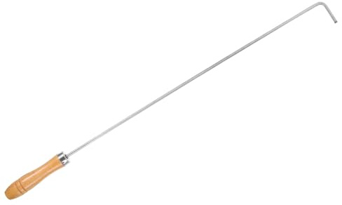 Supvox Feuerhaken Edelstahl 5mm 55cm Lang Kamin Feuerstellenwerkzeug für Indoor Outdoor Grillen und Kochen