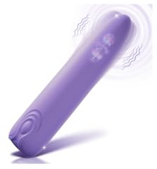 Womens Sex Toys Bullet Vibrators - Mini Finger Vibrator Wand with 9 Strong Vibrations, Liquid Silicone Waterproof Quiet Clit G Spot Anal Vibrator Dildo Nipple Massager Toy, Female Male Adult Sex Toys
