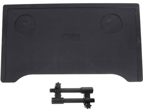 Abaodam Plateau pour Fauteuil Roulant Noir, Table Amovible Antichute en Plastique Épais Porte-gobelet, Accessoires pour Fauteuil Roulant, Bureau Portable pour Repas et Loisirs, Adapté