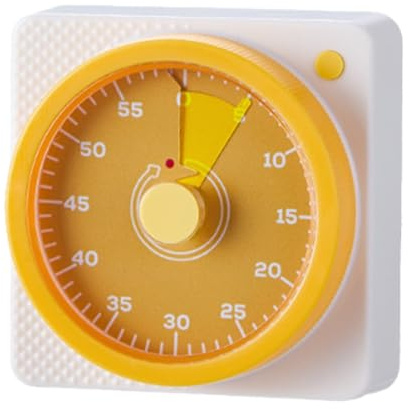 Vhjlfig Minuteur magnétique – Horloge magnétique visuelle silencieuse de 60 minutes – Minuteur de cuisine – pour brosser la douche, l'école, la maison, le réfrigérateur, l'entraînement, la cuisine