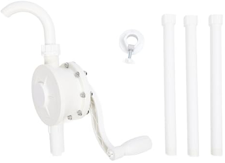 Adfaga Pompa manuale per fusti resistente alla ruggine con pompa rotativa per impieghi gravosi per un trasferimento efficiente dell'olio idraulico in applicazioni commerciali indus