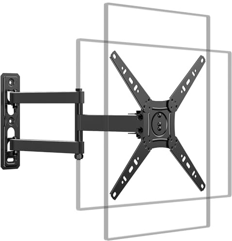FORGING MOUNT Corner TV Wall Mount Full Motion TV Mount for 17-50 inch TVs | Rotating TV Wall Mount with Articulating Arms, Extension, Tilt, Swivel, Max VESA 300x300mm, Holds up to 66 lbs