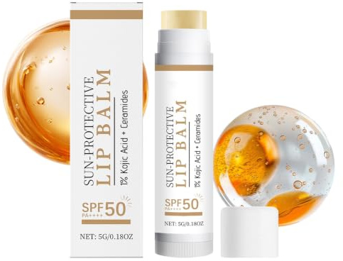 Sunscreen Lip Balm SPF 50+ - Natural Tinted Lip Balm UV Protection SPF 50+ - Moisturising Lip Balm for Dry & Chapped Lips - Sun Protective Hydration,Mineral-Based Ingredients, Vegan, Coconut,5g