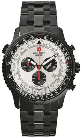 Swiss Alpine Military Herren-Armbanduhr Analog Quarz 7078.9 Edelstahl