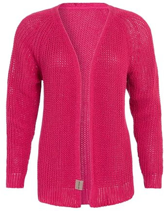 Knit Factory - Daisy Cardigan Tricoté Court - Fuchsia - 38/40