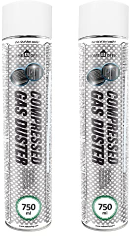 AABCOOLING Home&Office Compressed Gas Duster 2x750ml-Luftdammare för dator, tangentbord, annan kontorsutrustning, luftkompressor, tryckluft för PC, tangentbordsrensare, aerosol, K3