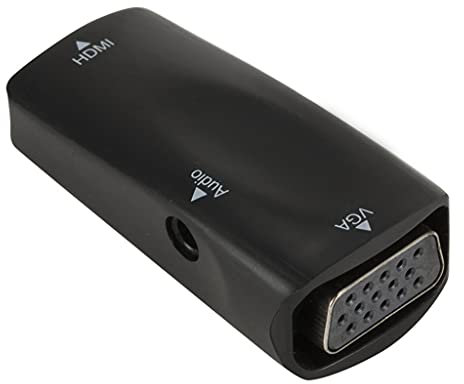 Cavo audio, cavo for strumenti, adattatore da mini HDMI femmina a VGA Convertitore audio video HD 2VGA 1080P FHD for PC Laptop Proiettore for computer HDTV (Color : Black, Size : One Size) ( Color : S