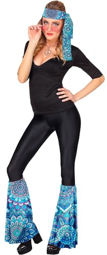 W WIDMANN MILANO Party Fashion - Hippie Set 60s / 70s, diadema y guanteletes, hippie, reggae, flower power