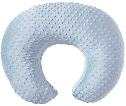 ESEN Nursing Pillow and Body Positioner for Breast Feeding and Bottle Feeding, Ultra Soft Baby Breastfeeding Pillows with Removable Nursing Pillow Cover for More Support for Mom and Baby (Blue)