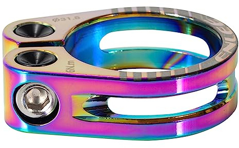 LYEAA Collier de Serrage pour Tige de Selle de vélo de Montagne 31,8 mm/34,9 mm Collier de Serrage pour Tige de Selle de vélo en Alliage d'aluminium Creux Accessoires de vélo (Multicolore 31