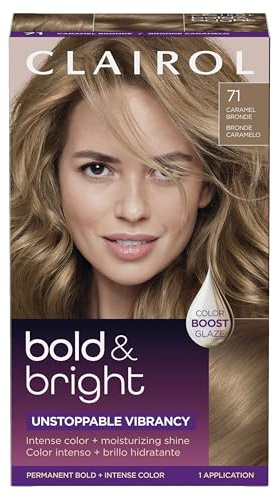 Clairol Bold & Bright Permanent Hair Dye, 71 Dark Ash Blonde | Pack of 1