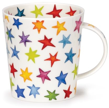 Dunoon Lomond Starburst - Taza de porcelana fina (0,32 L)