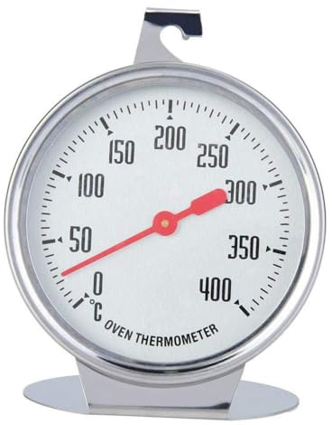 KOMUNJ Ofenthermometer für backofen, 0°C bis 400°C Edelstahl,backofen thermometer innen, Ofenthermometer Zum Backen