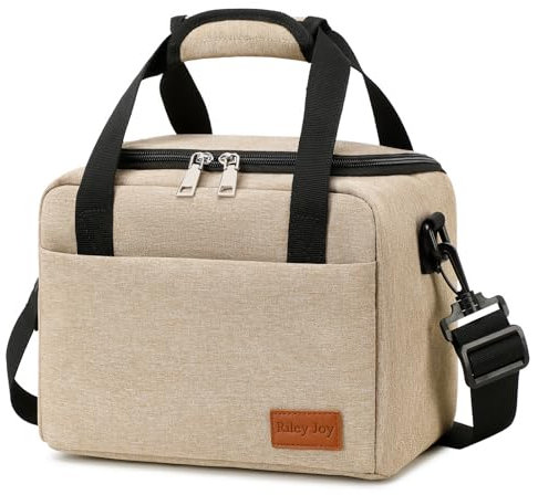 Riley Joy - Bolsa Térmica Portátil para Pícnic 8,5 L, Impermeable, Aislada con Ajustable Bandolera, Bolsa isotérmica Plegable para Niños y Adultos