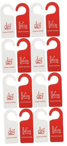 GLEAVI 16piezas Letreros Colgantes Para Puertas De Hotel Señales De No Molestar Por Favor Limpie Carteles Doble Cara Para Habitaciones y Oficinas