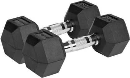 Pesas Rebeldes de hierro fundido engomadas HEX 2x7 kg RBA-2325-07