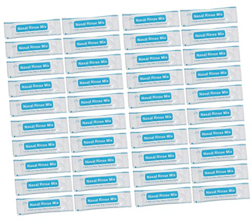 FRCOLOR 80piezas Sobres De Sal Nasal Precisa y Rápida Disolución Para Limpieza y Cuidado Nasal Paquetes Individuales Para Uso Diario Hogar y Viajes