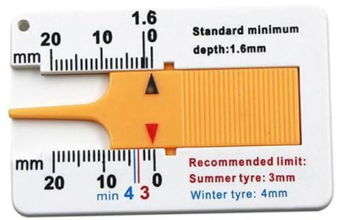 Misuratore di profondità per battistrada pneumatici, misuratore di profondità per pneumatici, misuratore di profondità della filettatura per pneumatici, pinze di profondità da 0 mm a 20 mm per la