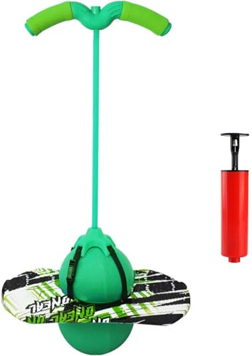 Chingcoo Pogo Stick Bambini Attrezzatura Sportiva Bambini Pogo Stick Pogo Stick con Maniglia a Cordoncino Adatto per Alzata con Bambini (Giuntura Verde)