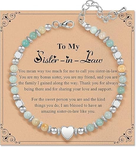 kedofa Natural Stone Healing Bracelet for Women: Inspirational Thank You Gift for Teacher Coworker Mum Sister Friend, Birthday Appreciation Present, Spiritual Natural Crystal Jewellery