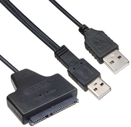 Câble Adaptateur USB 2.0 vers SATA 2.5 pouces pour Disque Dur HDD SSD Plug and Play 480 Mbps