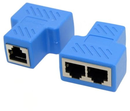 chenyang CY RJ45 Splitter Adapter STP UTP Cat6 RJ45 8P8C Stecker auf Dual RJ45 Netzwerk Ethernet Splitter Switcher Adapter 2 Teile/satz