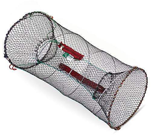 Zite Köderfisch-Reuse Fisch-Reuse Aalreuse Futterbeutel Reißverschluss 30x60cm, hochwertige Fischreuse - auch als Krebsreuse/Krebsfalle, Fischfalle, Reusen für Fischfang