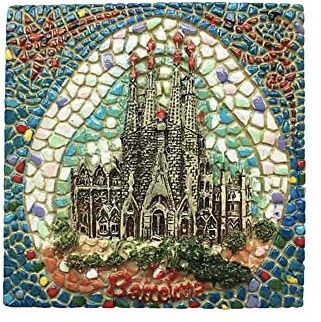 3D Mosaik Barcelona Spanien Kühlschrank Kühlschrank Magnet Tourist Souvenirs Handarbeit Harz Handwerk Magnetischen Aufkleber Home Küche Dekoration Reise Geschenk