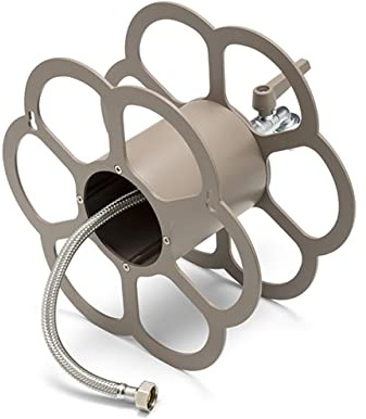 belfer Schlauchhalter aus Metall mit Doppel-Ausgang 42/FR Taupe