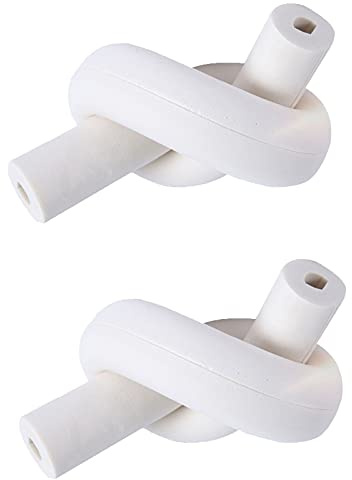 STCK Rohrisolierung Kautschuk,1m*20mm*23-68mm ID Flexibel Isolierungsrohr,Wasserdicht,Frostschutzmittel,Für Gasrohre,PPR-Wasserrohr(Weiß) (Inside Diameter : 55mm2.16inch, Thickness : 20mm)