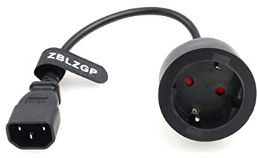 ZBLZGP IEC 320 C14 Stecker auf Europa Schuko Buchse Adapterkabel für USV PDU Netzkabel
