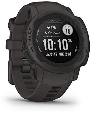 Garmin Instinct 2S, Smartwatch, 40mm, Rugged design, Autonomia 21 giorni, +30 app multisport, GPS, Cardio, SpO2, Activity Tracker 24/7, Connect IQ (Graphite) (Ricondizionato)