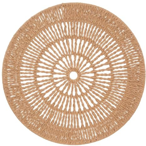 Atmosphera - Wanddekoration Seav Metall und Papier - D76 cm - Beige