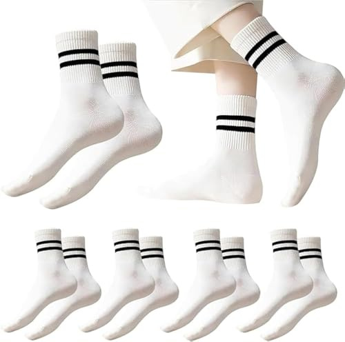 DAKLUNAR 6 Paires Chaussettes de Sport pour Homme Et Femme, 6 Paires de Chaussettes, Chaussettes AntidéRapantes Pour Pilates Ballet Danse Trampoline