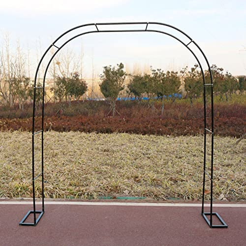 Gartendekoration Hochzeitsbogen Metall Pergola Spalier Lauben Torbogen 120cm/3,9Ft 140cm/4,6Ft 180cm/5,9Ft 240cm/7,9Ft Breiter Gartenlaubenbogen mit Sockeln