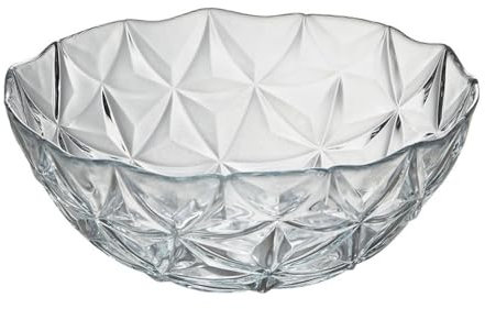 JZWCHQ Ciotola di Frutta Piatto di Frutta in Vetro Completamente temperato, Insalatiera per la casa, Ornamento per zuppiera, Insalatiera per Snack creativi con Piatto di Caramelle