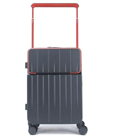 Mixibaby Gorilla Hartschalen-Trolley für Geschäftsreisen - Mit externem Laptopfach & TSA Zahlenschloss, Farbe:Grau