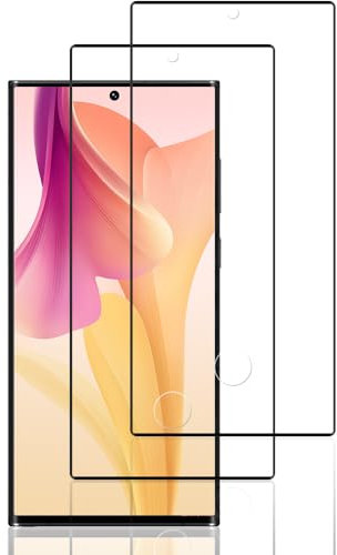 Beukei 2 Stück Panzer Schutz Glas für Samsung Galaxy S23 Ultra 5G, Handy Folie Film,[9H Härte][HD Klare][Blasenfrei][Anti-Kratzen] panzerglas schutzfolie