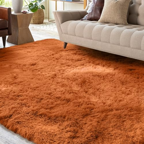 XSIVOD Tapis Salon Shaggy 200x230 Doux Moelleux Moderne Antidérapant