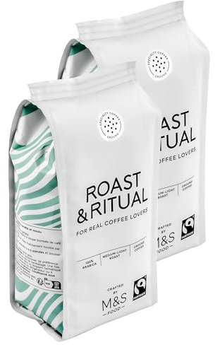 Roast & Ritual Ground Coffee Duo, Medium-Light Roast, 100% Arabica - Set of 2 x 227g