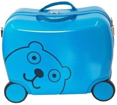 SESCO Kinderkoffer zum Draufsitzen Bär 16 Liter Stauraum